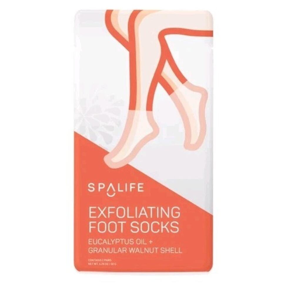 8 Pack Spa Life Women's Exfoliating Foot Socks